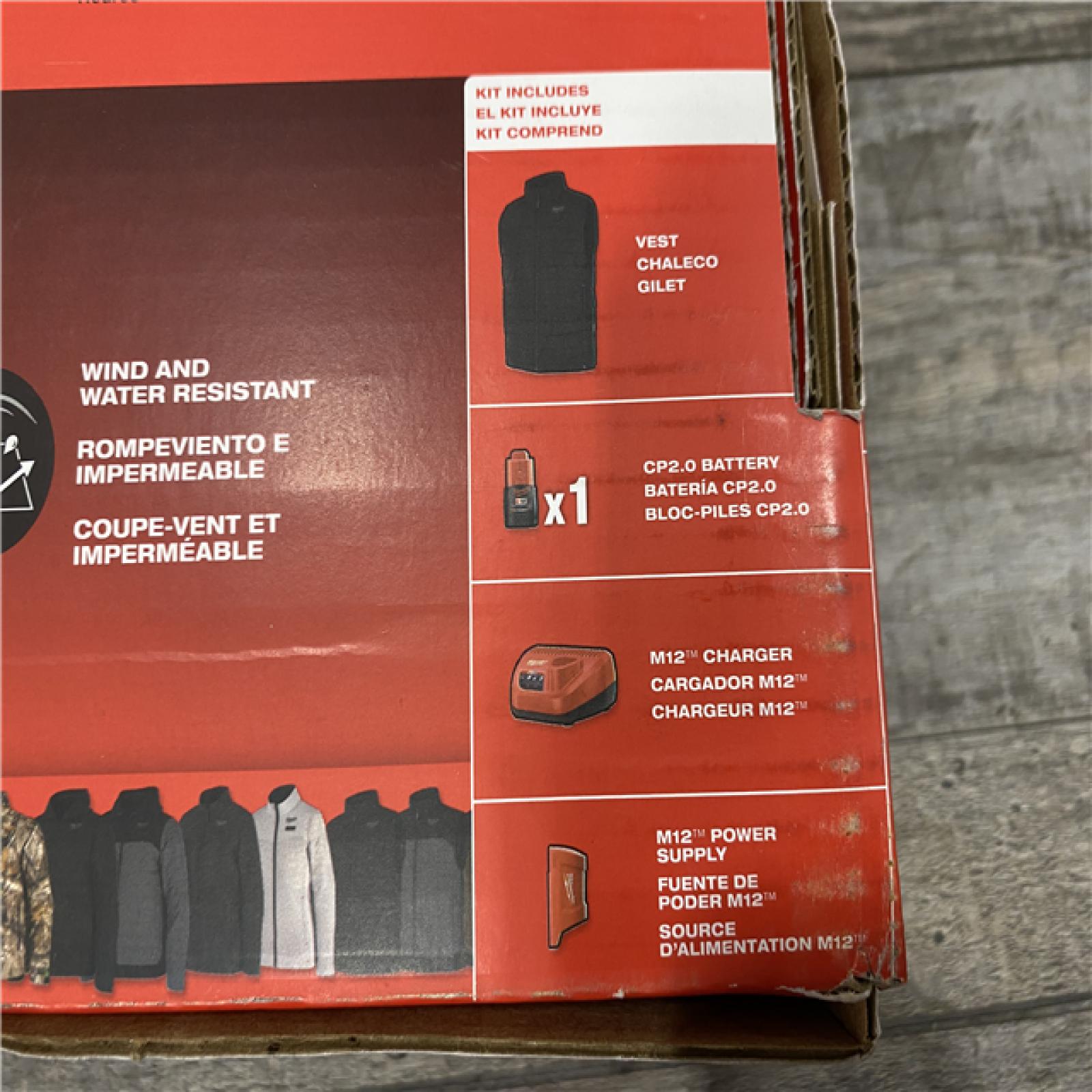 NEW - Milwaukee Men's 3X-Large 12V Lithium-Ion Cordless AXIS Black Heated Vest Kit