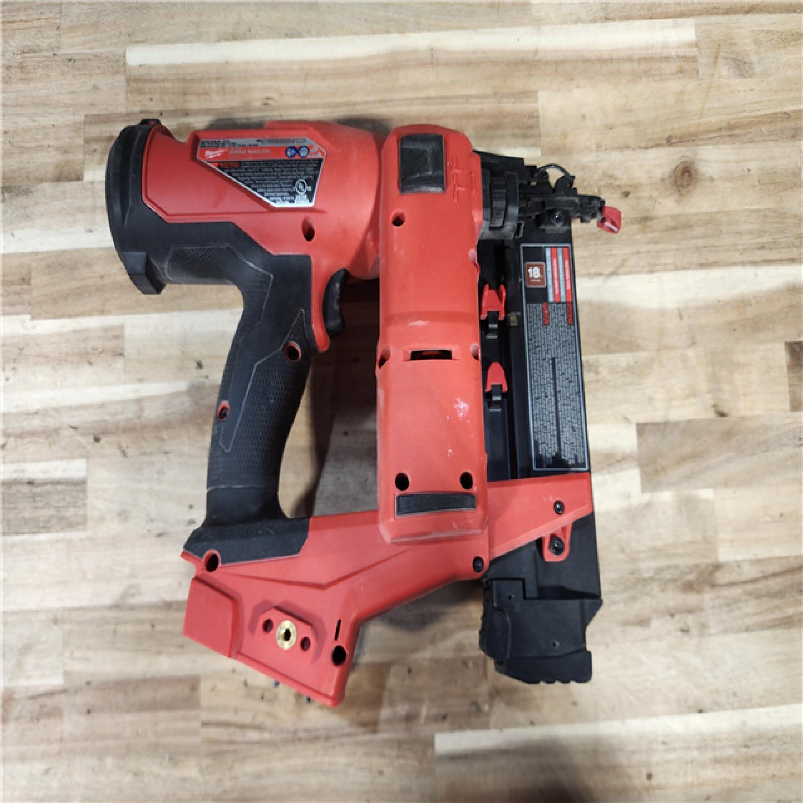 HOUSTON LOCATION - AS-IS Milwaukee  FUEL 18-Volt Lithium-Ion Brushless Cordless Gen II 18-Gauge Brad Nailer (Tool-Only)