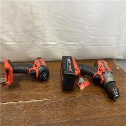 AS-IS MILWAUKEE M18 FUEL 18V Lithium-Ion Brushless Cordless Hammer Drill and Impact Driver Combo Kit (2-Tool) with 2 Batteries