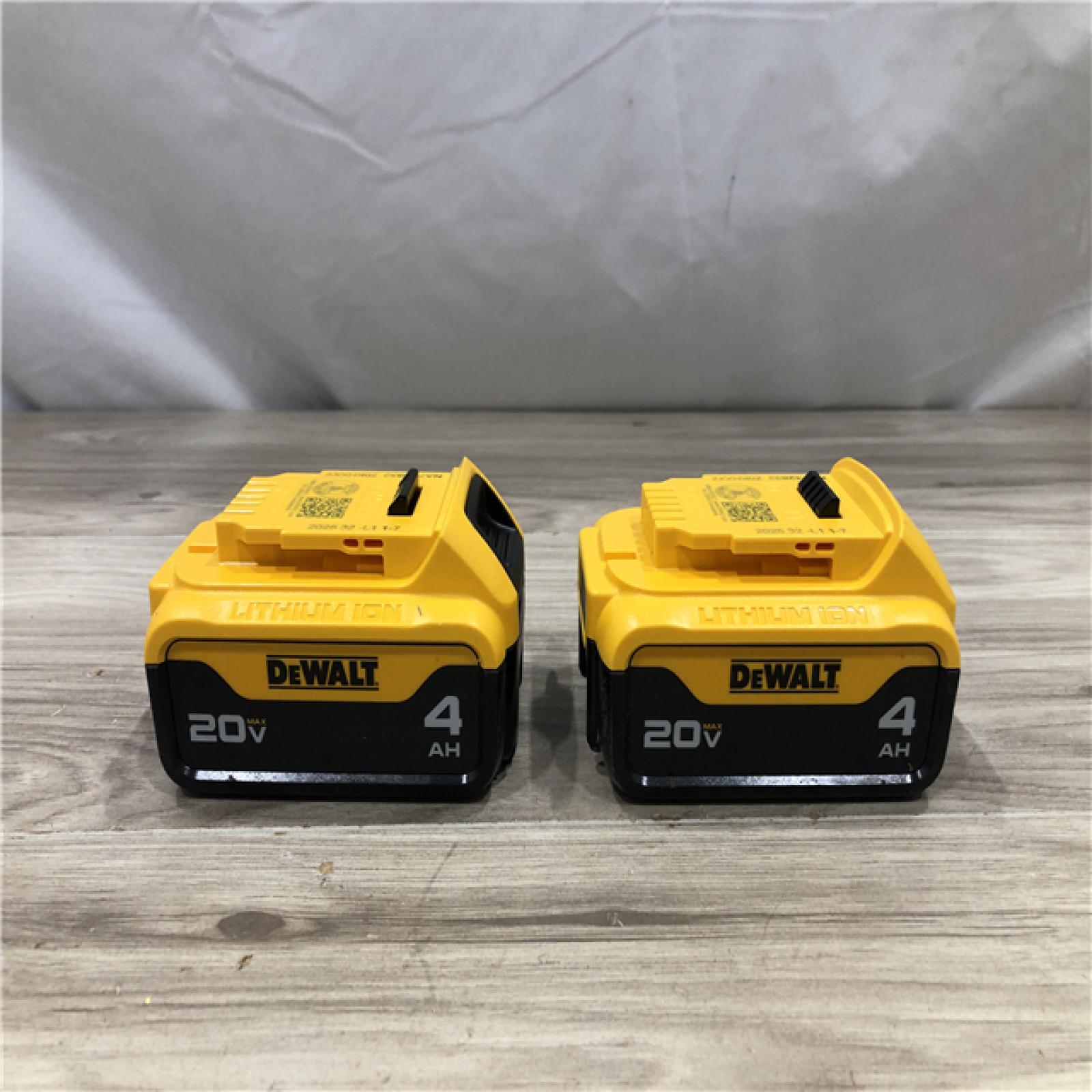 AS-IS DEWALT 20V MAX XR 4 Ah Li-Ion Battery (2 Pc) DCB204-2