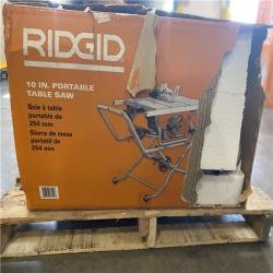 NEW! - RIDGID 15 Amp 10 in. Portable Corded Pro Jobsite Table Saw with Stand