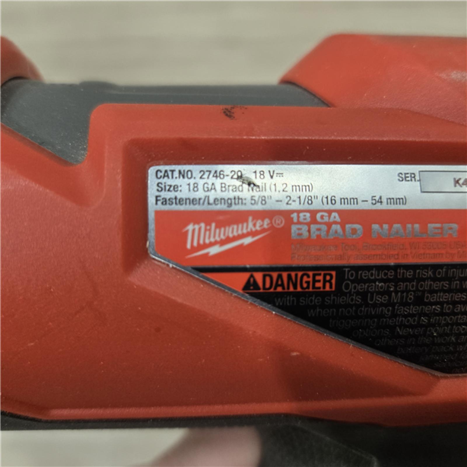 AS-IS Milwaukee M18 FUEL 18 Gauge Brad Nailer (TOOL ONLY)