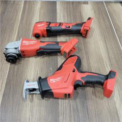 AS-IS Milwaukee M18 18-Volt Lithium-Ion Cordless Combo Kit 6-Tool with 2-Batteries, Charger and Tool Bag
