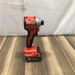 AS-IS Milwaukee 18V Lithium-Ion Brushless Cordless 1/4 in. Impact Driver Kit