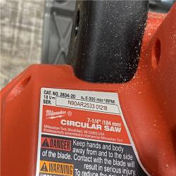 AS-IS Milwaukee FUEL 18V Lithium-Ion Brushless Cordless 7-1/4 in. Circular Saw (Tool-Only)