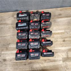 HOUSTON LOCATION - AS-IS MILWAUKEE BATTERY PACK QTY - 15