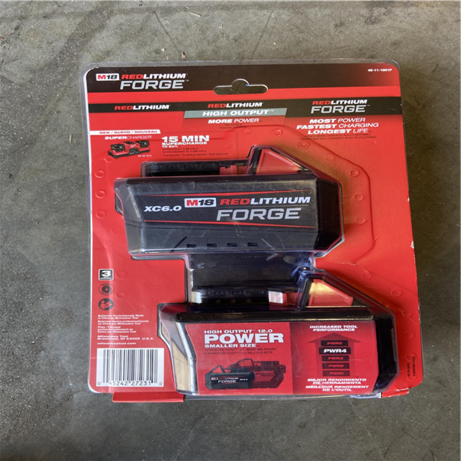 NEW! - Milwaukee M18 REDLITHIUM FORGE XC6.0 Battery 2 Pack