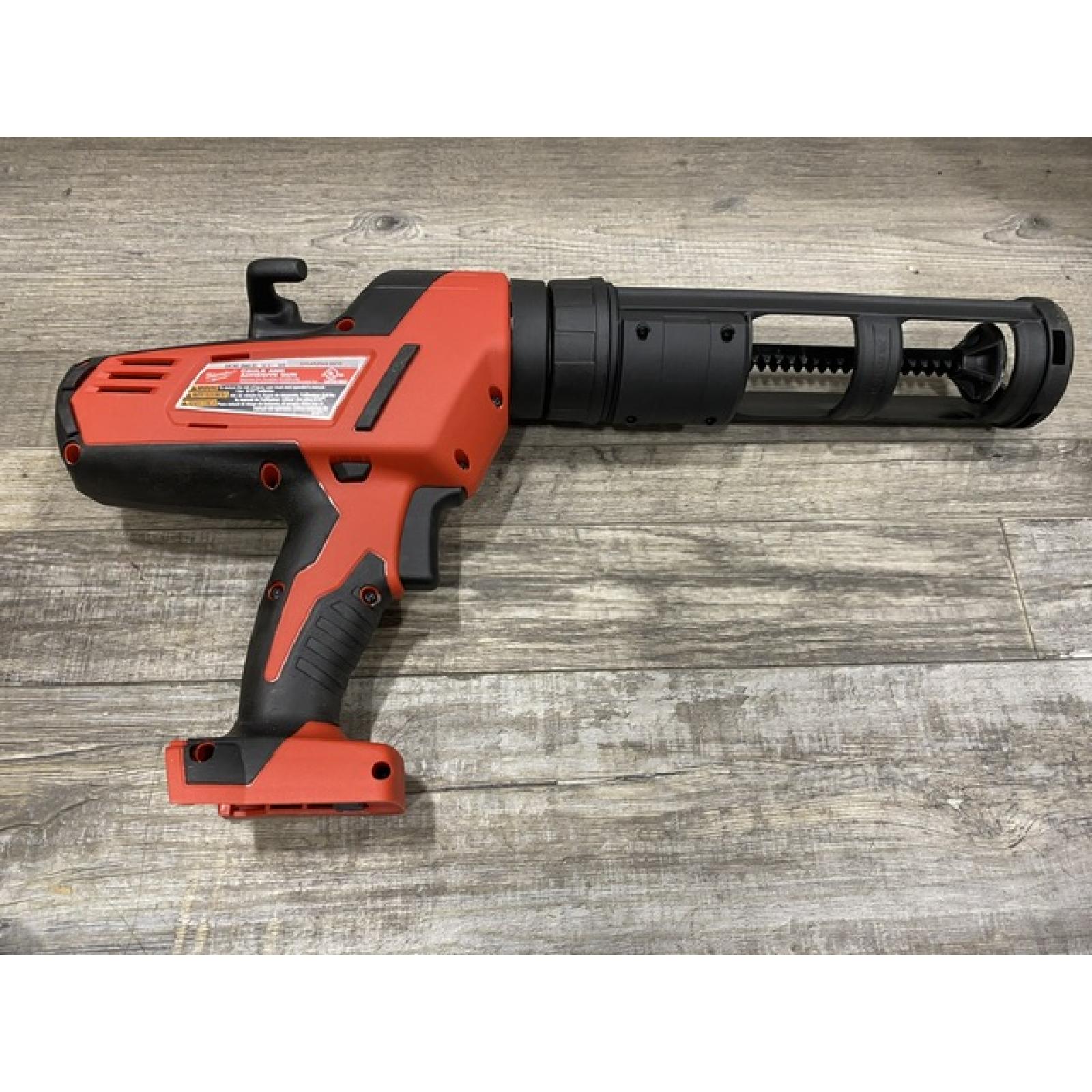 AS-IS Milwaukee 18-Volt Lithium-Ion Cordless 10 oz. Caulk and Adhesive Gun (Tool-Only)