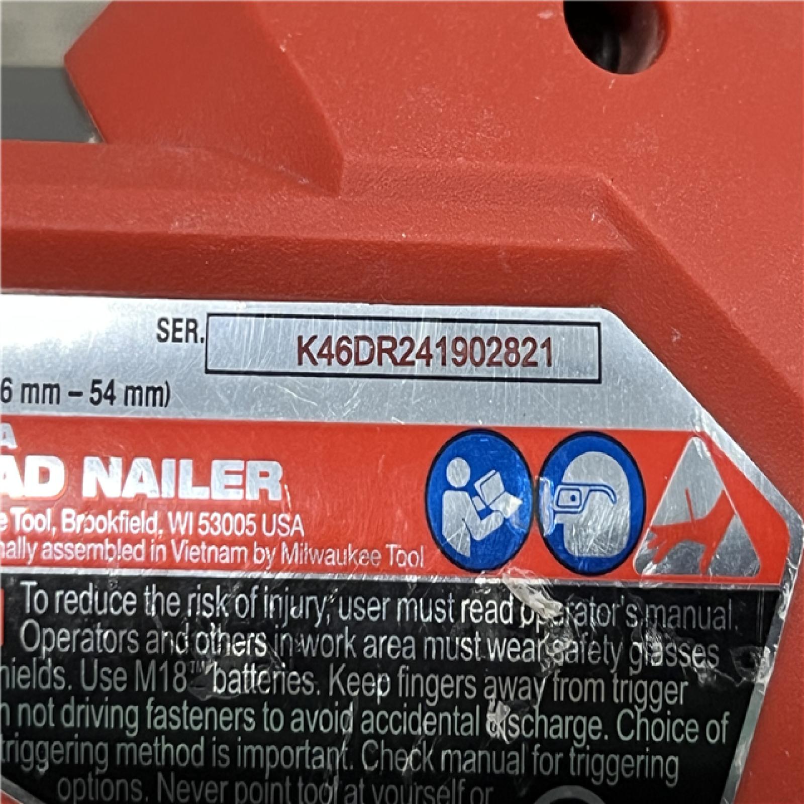 AS-IS Milwaukee FUEL 18-Volt Lithium-Ion Brushless Cordless Gen II 18-Gauge Brad Nailer (Tool-Only)