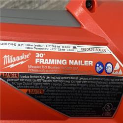 AS-IS Milwaukee FUEL 3-1/2 in. 18-Volt 30-Degree Lithium-Ion Brushless Cordless Framing Nailer (Tool-Only)