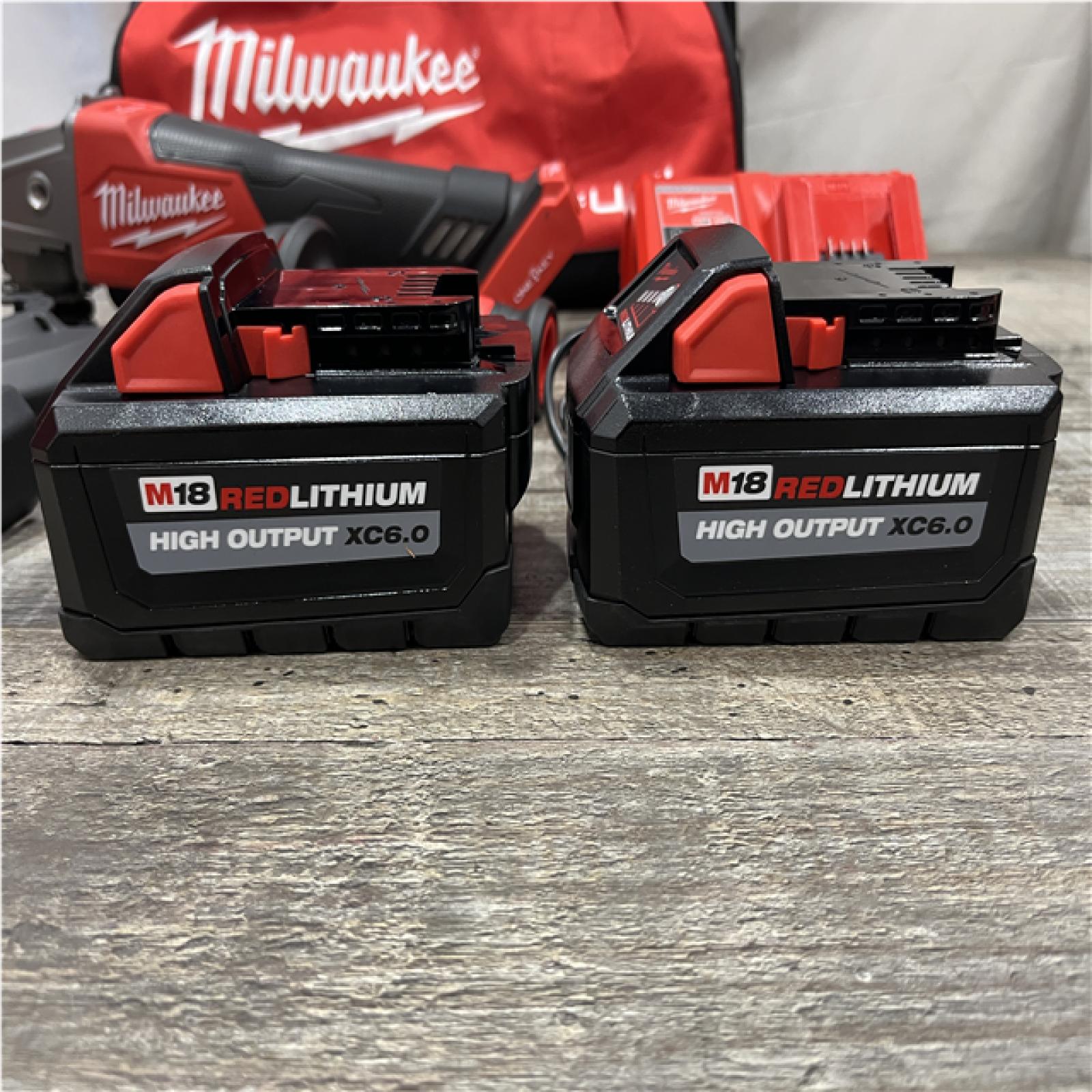 AS-IS Milwaukee FUEL 18V Lithium-Ion Brushless Cordless 4-1/2 in./5 in. Braking Grinder Kit