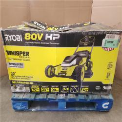 Phoenix NEW RYOBI 80V HP Brushless Battery Cordless Electric 30 in. Multi-Blade Lawn Mower with Battery and Charger