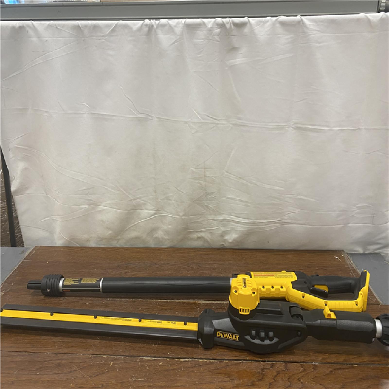 AS-IS DEWALT 20V MAX Cordless Battery Powered Pole Hedge Trimmer (Tool Only)