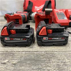 AS-IS Milwaukee 18V Lithium-Ion Cordless Drill Driver/Impact Driver Combo Kit
