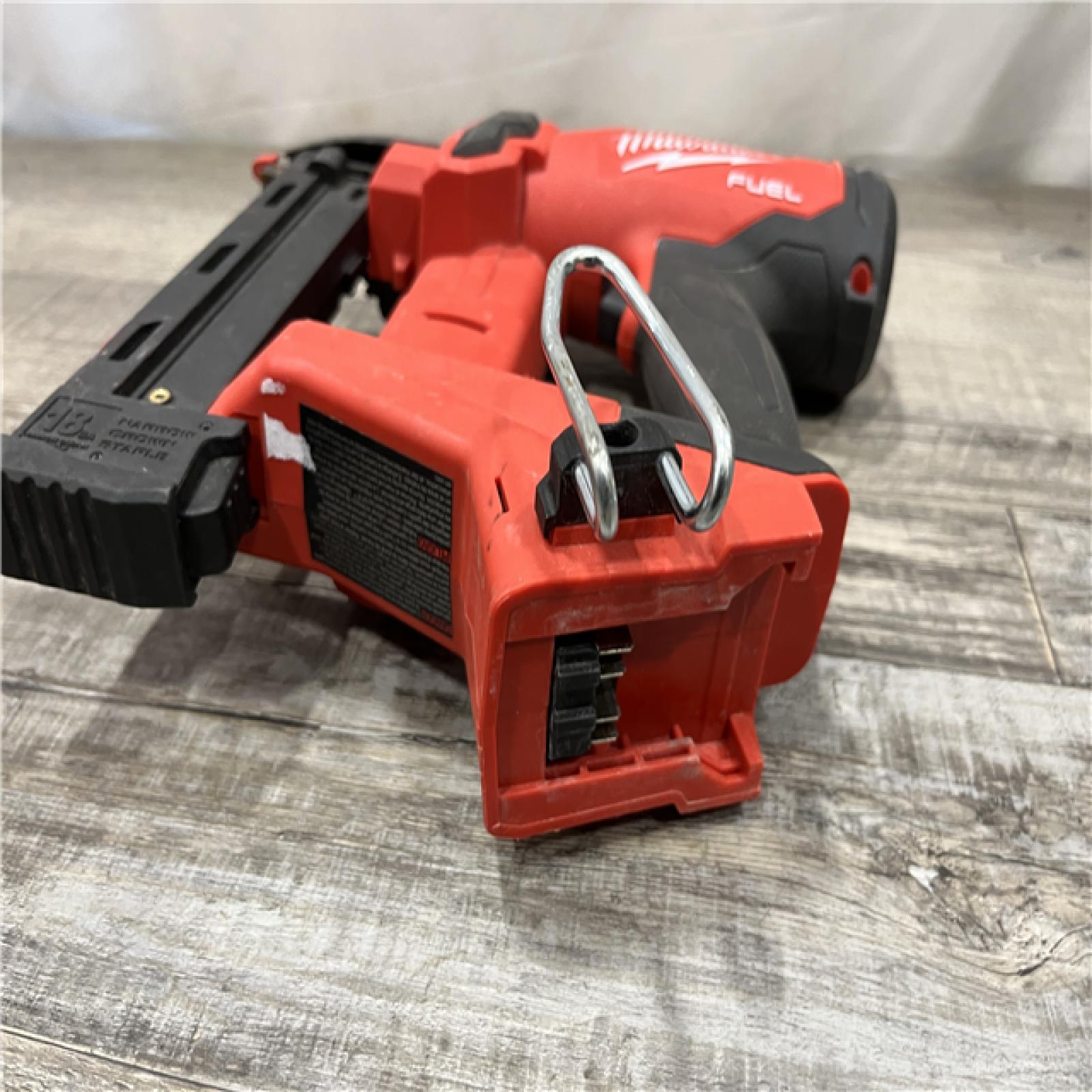 AS-IS Milwaukee FUEL 18-Volt Lithium-Ion Brushless Cordless 18-Gauge 1/4 in. Narrow Crown Stapler (Tool-Only)