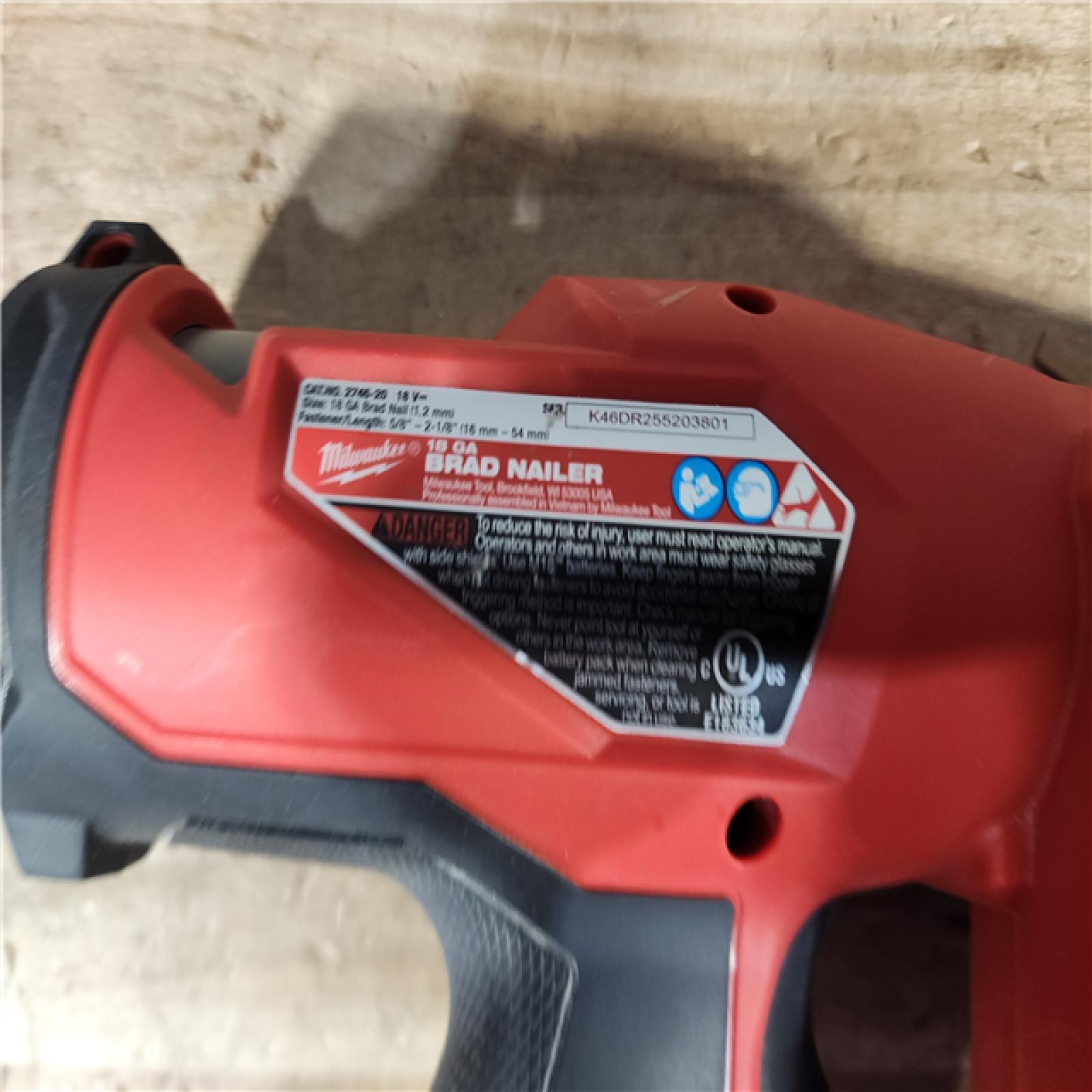 HOUSTON LOCATION - AS - IS Milwaukee FUEL 18-Volt Lithium-Ion Brushless Cordless Gen II 18-Gauge Brad Nailer (Tool-Only)