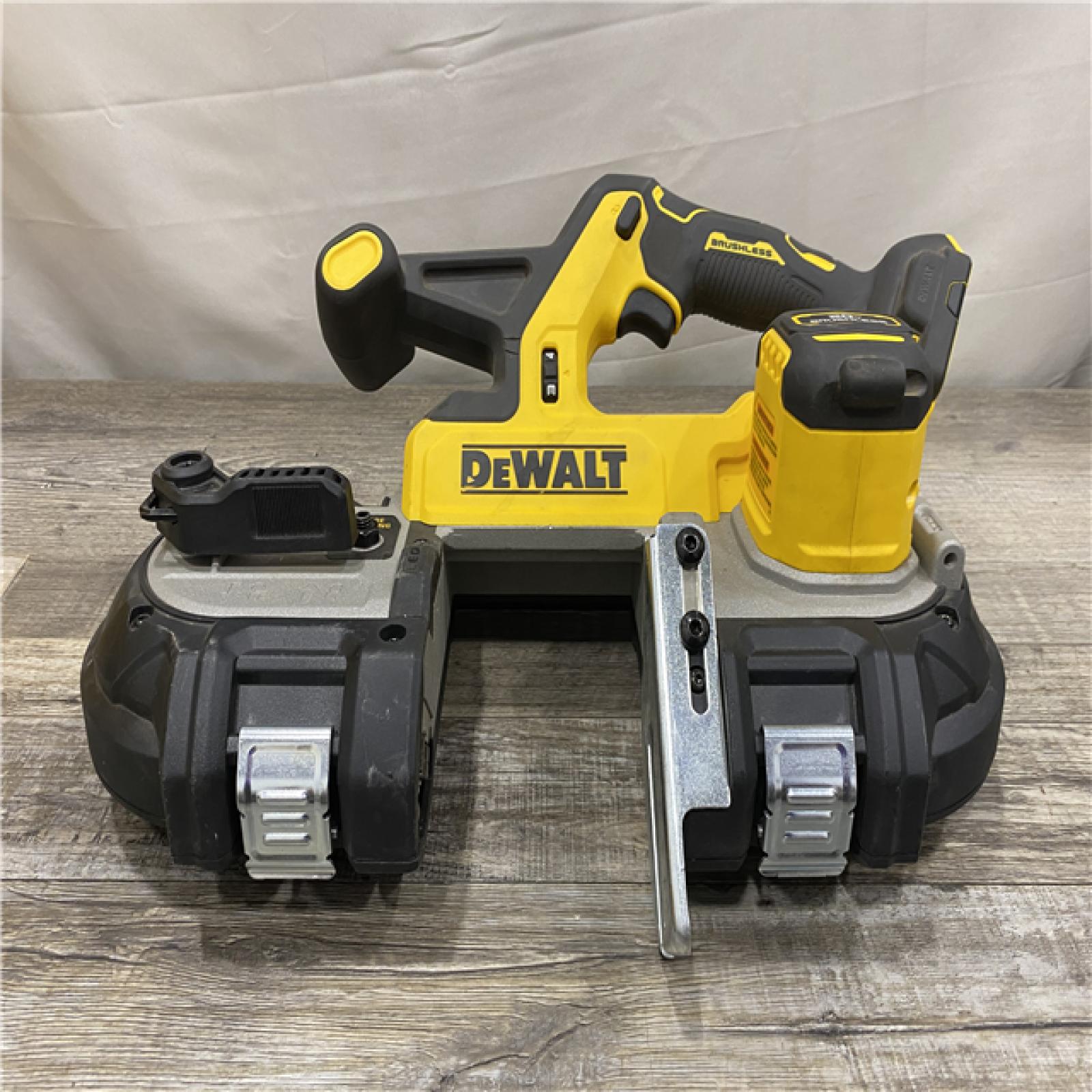 AS-IS DEWALT 20-Volt MAX 3-3/8 in. Cordless Brushless Bandsaw (Tool-Only)