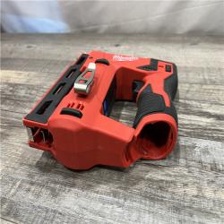AS-IS Milwaukee 12-Volt Lithium-Ion Cordless 3/8 in. Crown Stapler (Tool-Only)