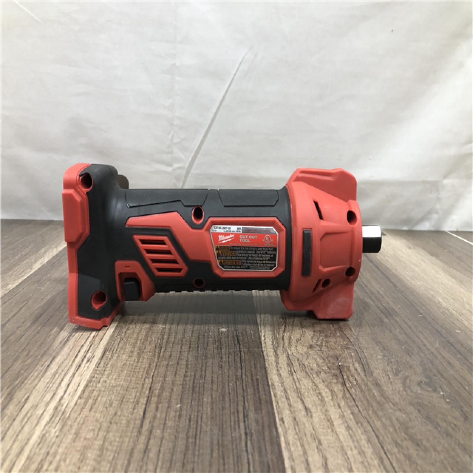 AS-IS Milwaukee 18V Lithium-Ion Cordless Drywall Cut Out Rotary Tool (Tool-Only)