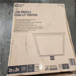 Phoenix Location Commercial Electric 1-Pack 2 ft. x 2 ft. White Integrated LED Flat Panel Troffer Light Fixture at 3000 Lumens, 4000K Bright White Pallet (23-Boxes)