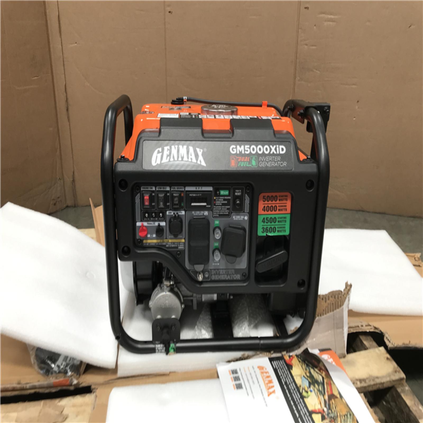CALIFORNIA AS-IS GENMAX DUALFUEL INVERTER GENERATOR GM5000XiD