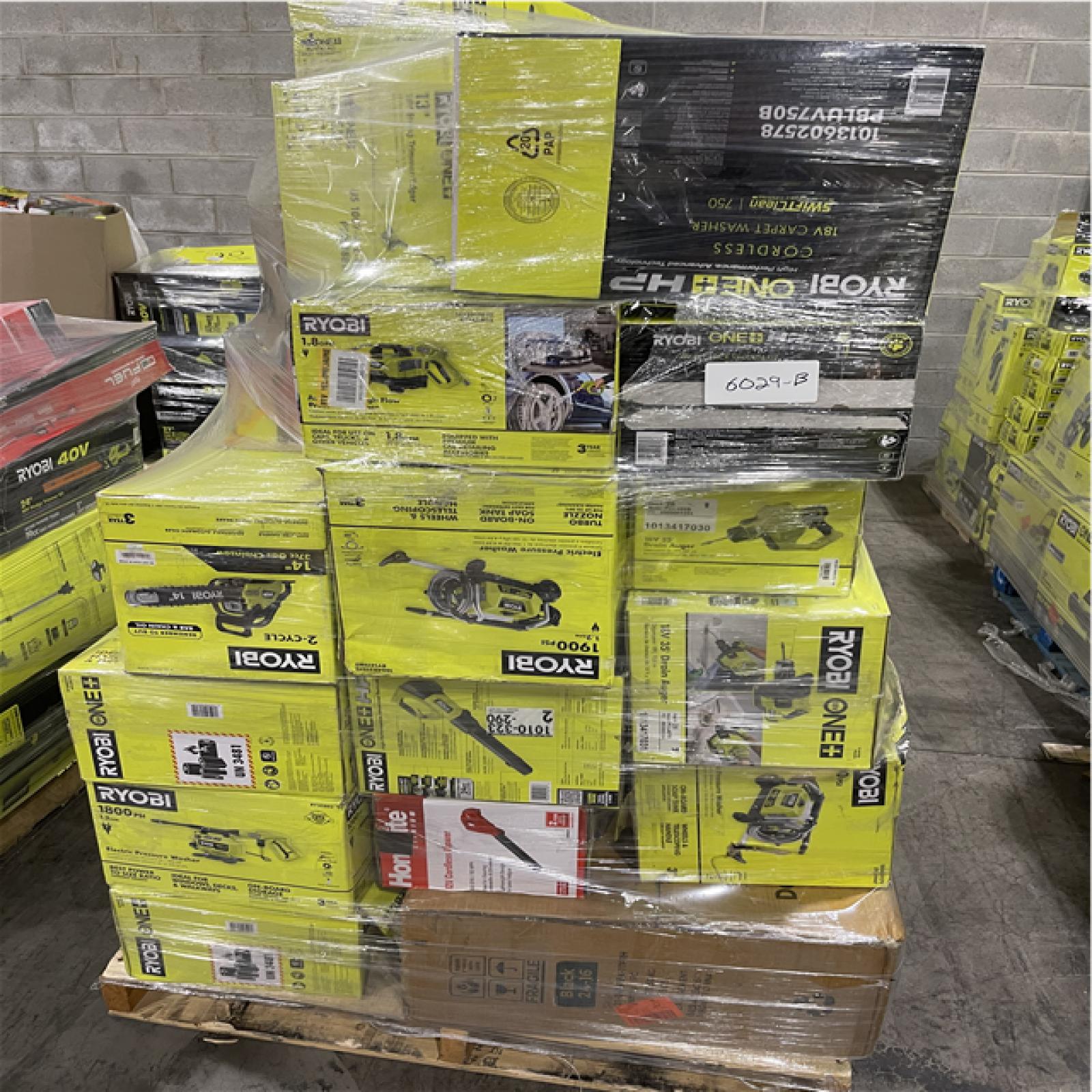 Pittston Location As-Is Power Tools Partial Truckload (11 Pallets) 6029-B
