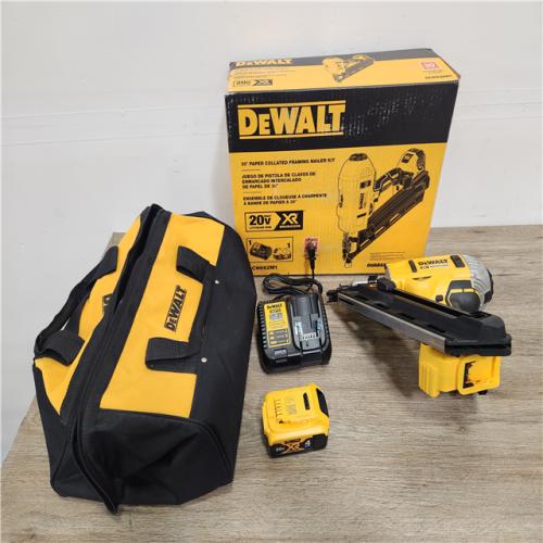 Phoenix Location Like NEW DEWALT 20V MAX XR Lithium-Ion Cordless Brushless 2-Speed 30° Paper Collated Framing Nailer with 4.0Ah Battery and Charger