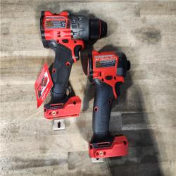 HOUSTON LOCATION - AS-IS (APPEARS LIKE NEW) Milwaukee 18V Lithium-Ion Brushless Cordless Hammer Drill and Impact Driver Combo Kit