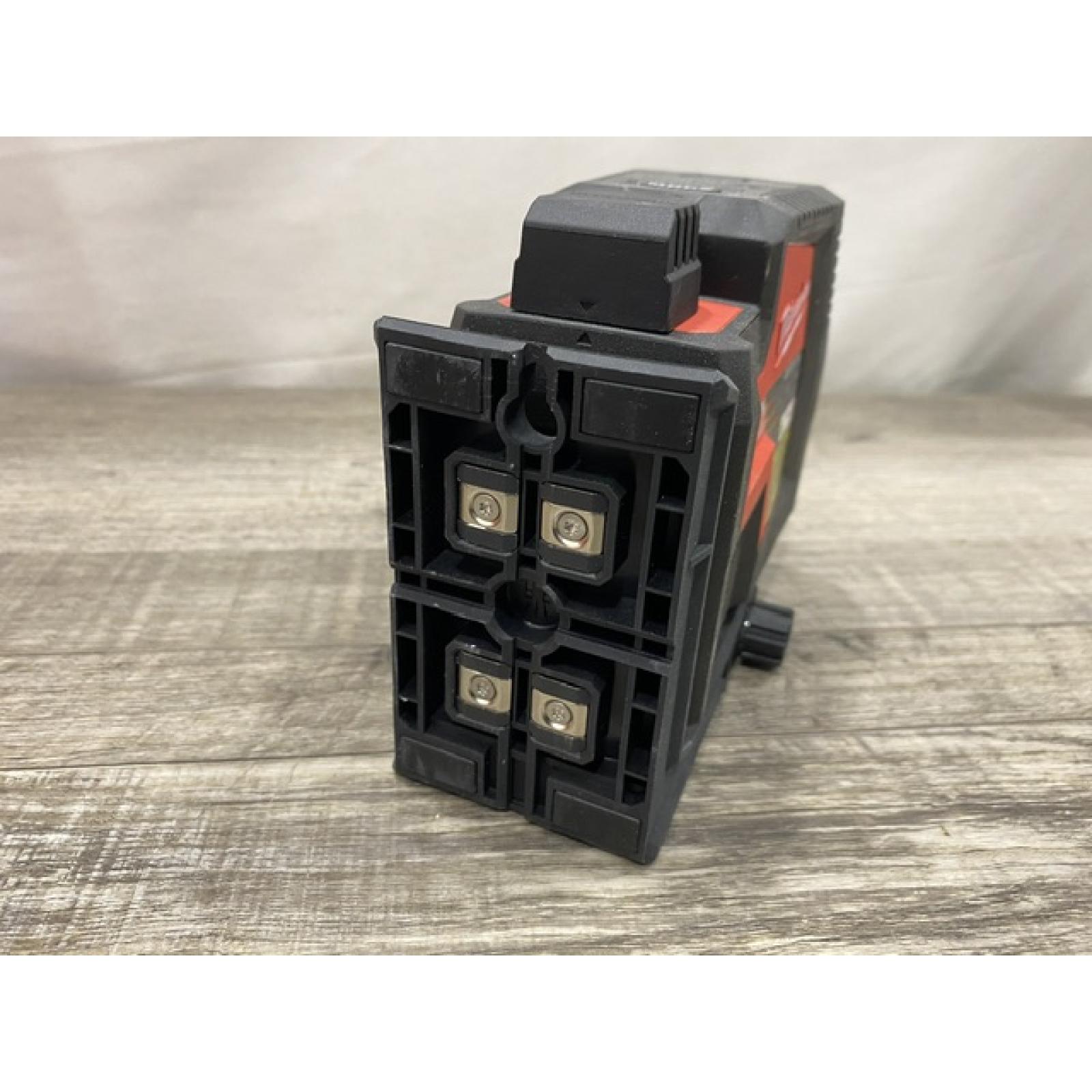 AS-IS Milwaukee Green 100 ft. Cross Line and Plumb Points Rechargeable Laser Level Kit