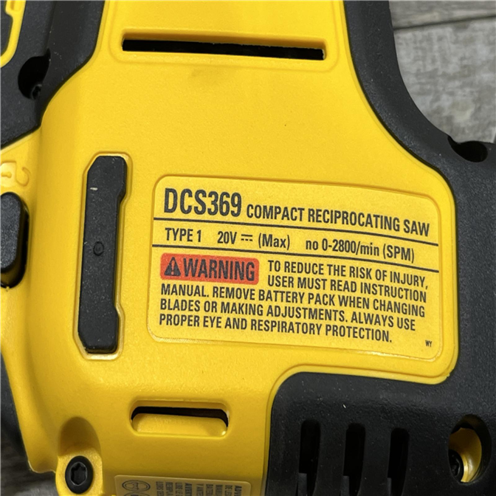 AS-IS DEWALT ATOMIC 20V MAX Cordless Brushless Compact Reciprocating Saw (Tool Only)