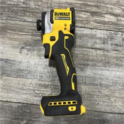 AS-IS DEWALT ATOMIC 20V MAX Lithium-Ion Cordless 1/4 in. Brushless Impact Driver Kit