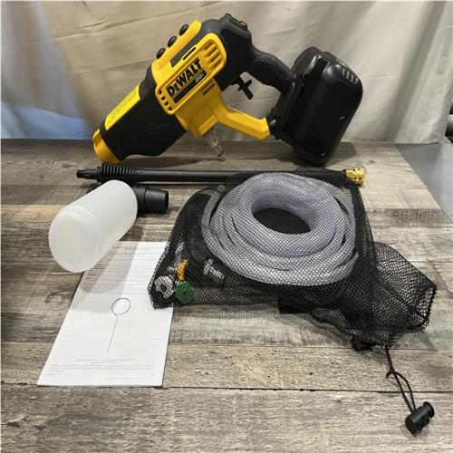 AS-IS DEWALT 20V MAX 550 PSI 1.0 GPM Cold Water Cordless Power Cleaner with 4-Nozzles (Tool Only)