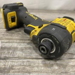 AS-IS DEWALT 20V XR Brushless Cordless 1/4 in. Quiet Hydraulic Impact Driver (Tool-Only)