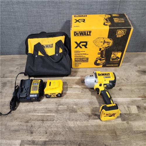 HOUSTON LOCATION - AS-IS Dewalt 20V MAX Lithium-Ion Cordless 1/2 in. Impact Wrench Kit W/ BATTERY & CHARGER