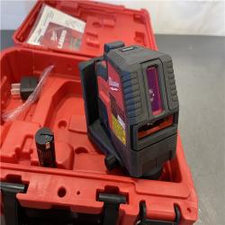 AS-IS - Milwaukee 100 Ft. REDLITHIUM Lithium-Ion USB Green Rechargeable Cross Line Laser Level with Charger