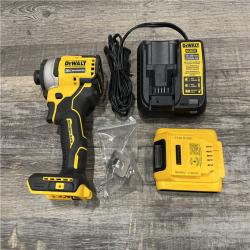 AS-IS DEWALT Atomic 20V Max Lithium-Ion Brushless Cordless Compact 1/4 in. Impact Driver Kit