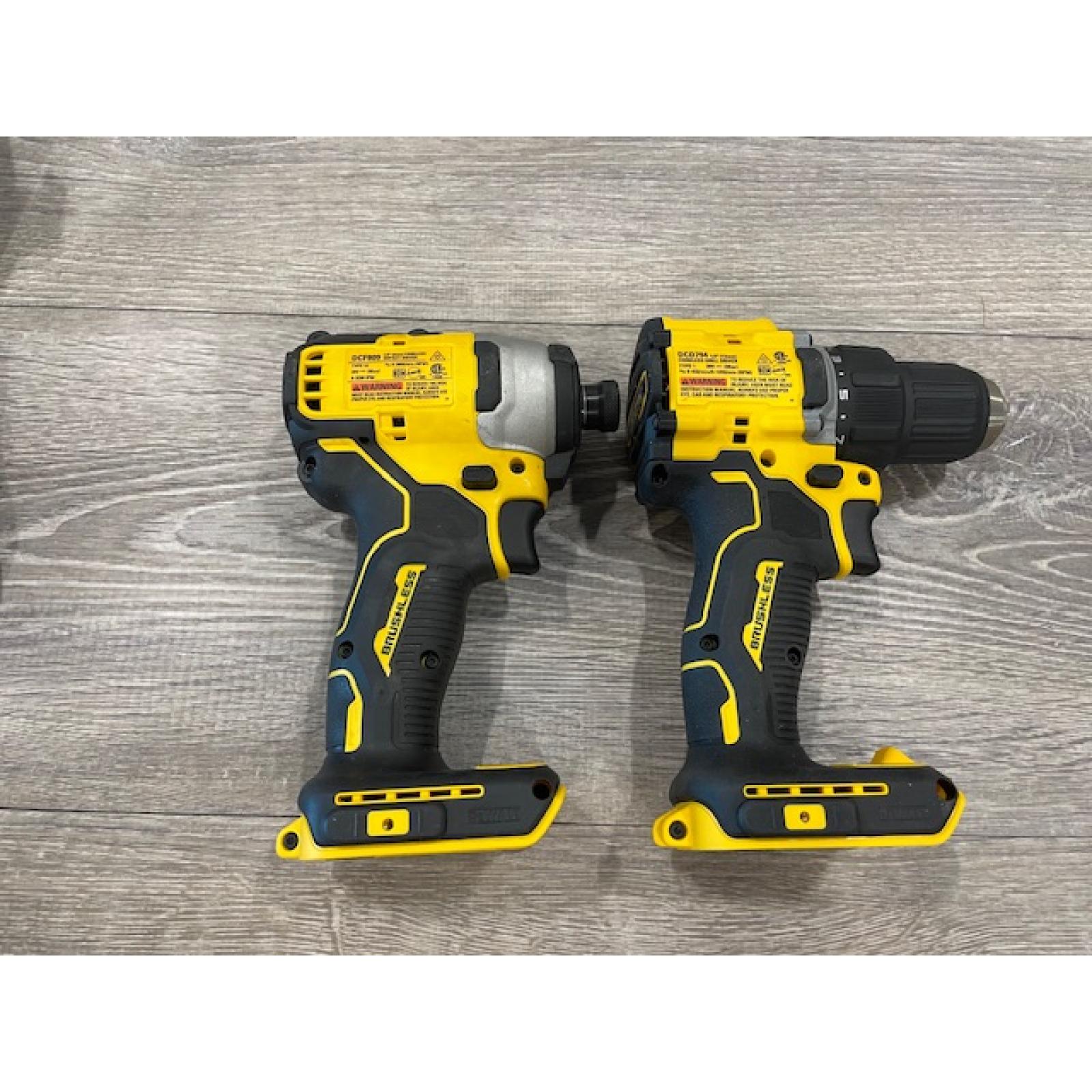 AS-IS  DEWALT ATOMIC 20-Volt MAX Lithium-Ion Cordless Combo Kit