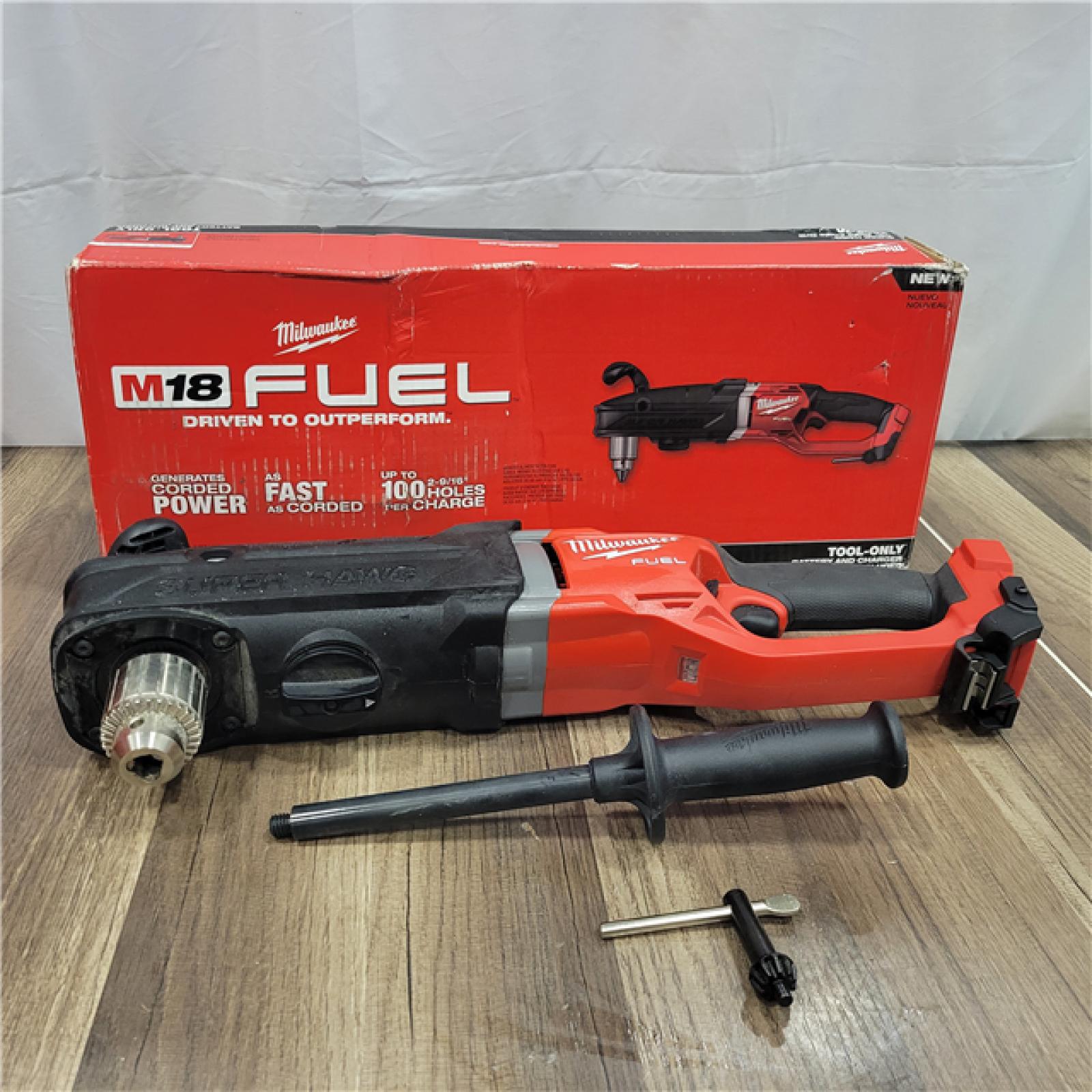 AS-IS Milwaukee M18 18V Fuel 1/2  Right Angle Drill Super Hawg Cordless Lithium-Ion 2809-20