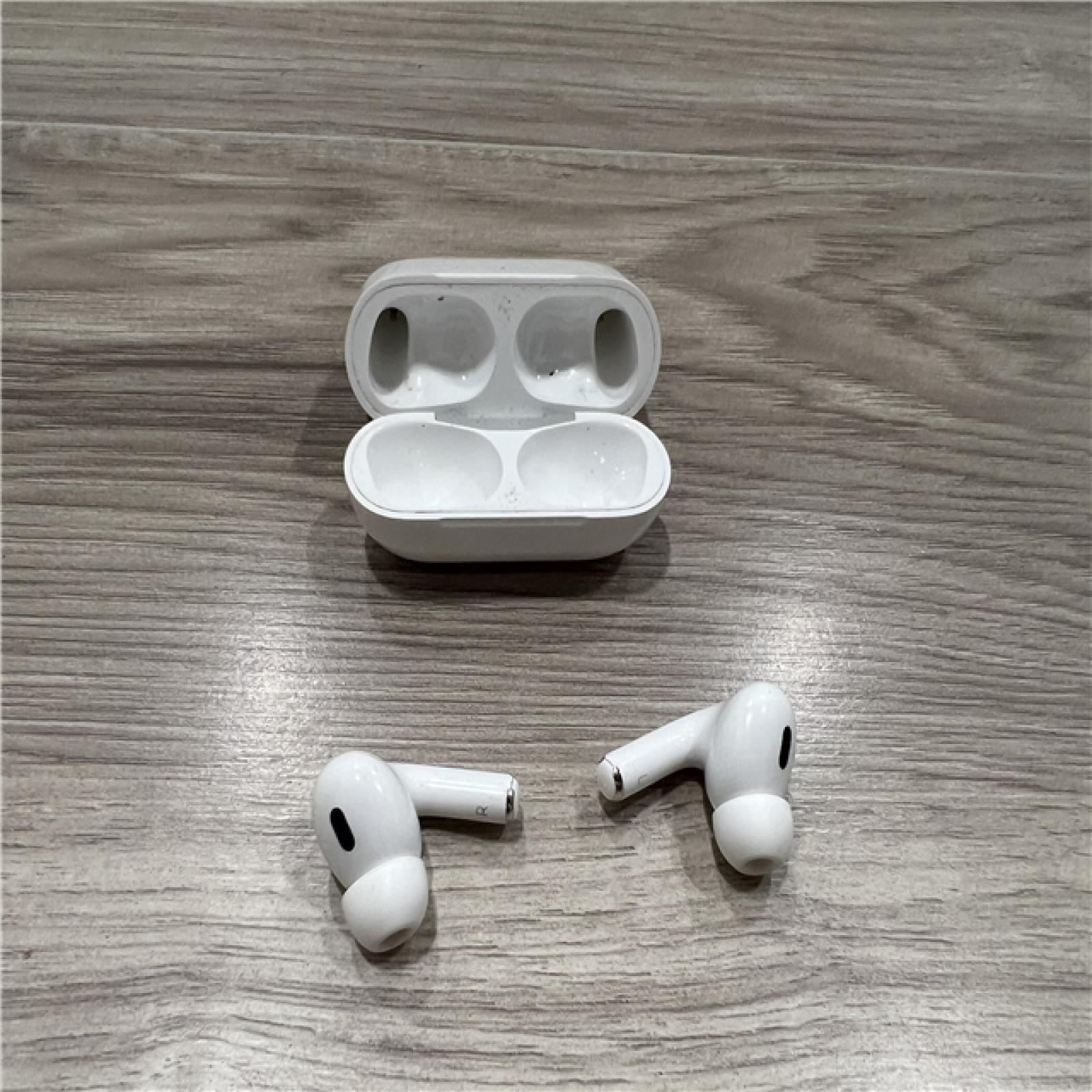 AS-IS Apple AirPods Pro (2nd Generation) with the USB-C MagSafe Charging Case