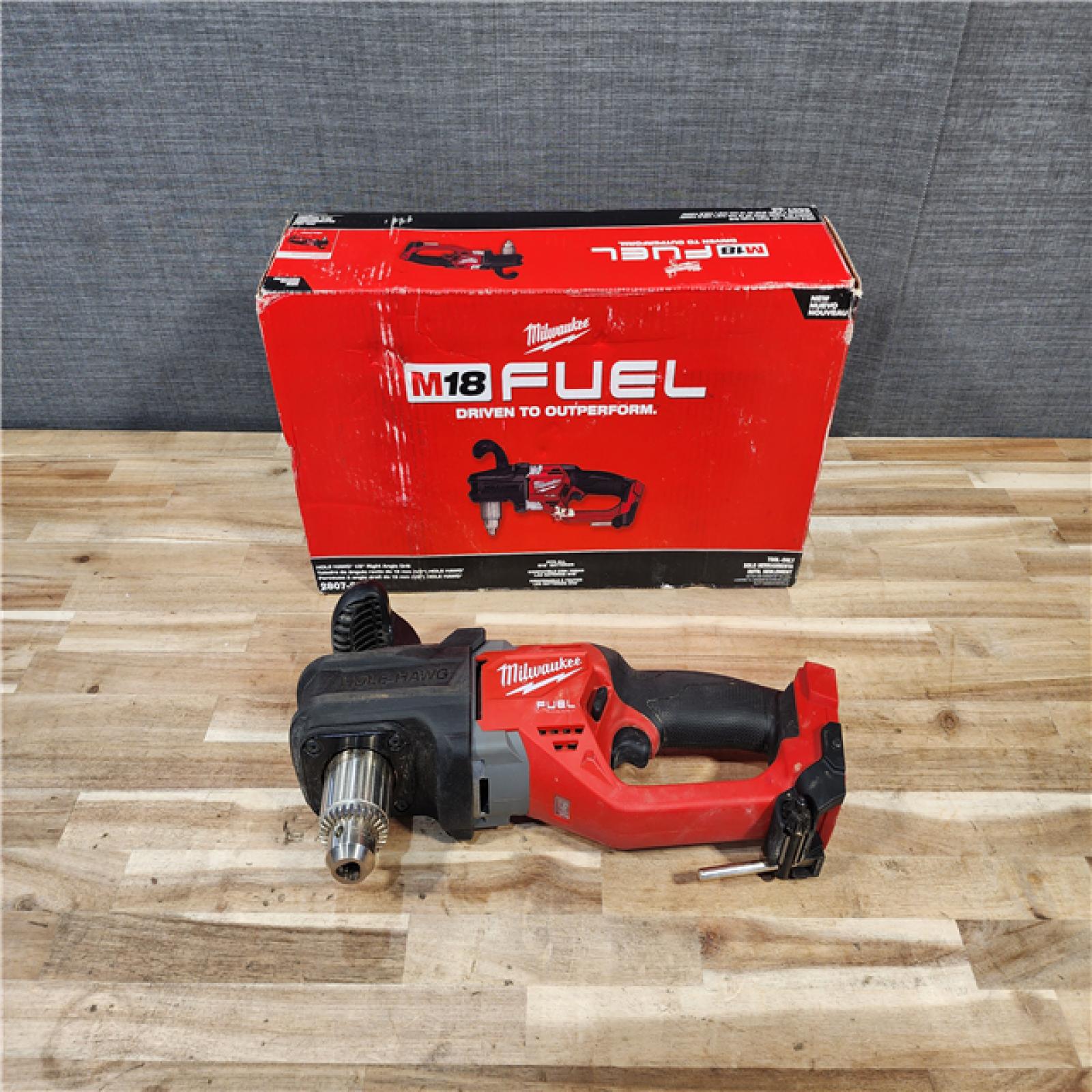 HOUSTON LOCATION - AS-IS Milwaukee FUEL GEN II 18V Lithium-Ion Brushless Cordless 1/2 in. Hole Hawg Right Angle Drill (Tool-Only)
