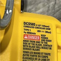 AS-IS DEWALT 20V MAX Cordless Brushless 6-1/2 in. Sidewinder Style Circular Saw (Tool Only)