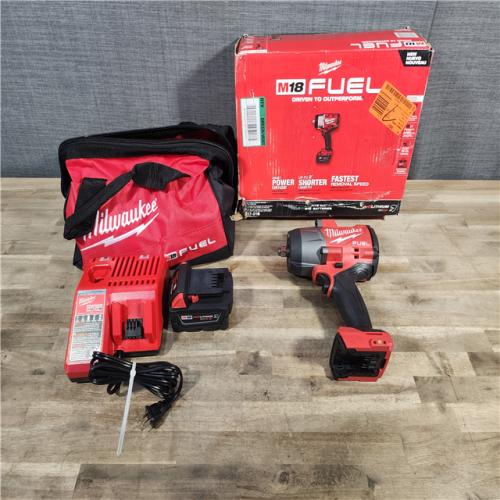 HOUSTON LOCATION - AS-IS Milwaukee M18 1/2 in. Cordless Brushless High Torque Impact Wrench Kit (Battery & Charger)