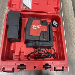 AS-IS- Milwaukee Green Beam Laser Cross Line Plumb Point Rechargeable USB Kit