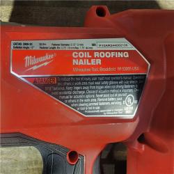 HOUSTON LOCATION - AS-IS Milwaukee M18 FUEL Coil Roofing Nailer (TOOL ONLY)