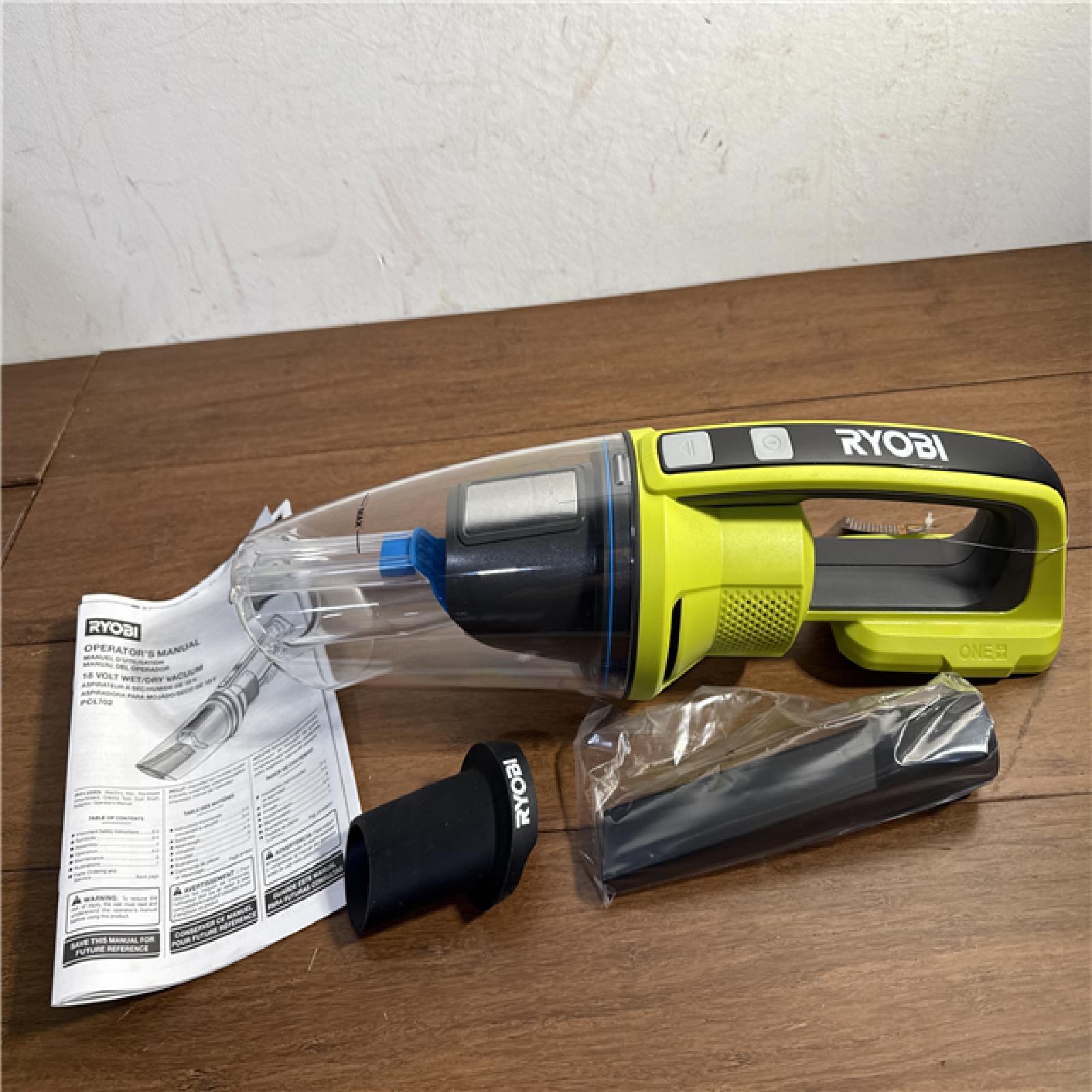California NEW Ryobi One+ 18V Wet/Dry Hand Vacuum (Tool Only)