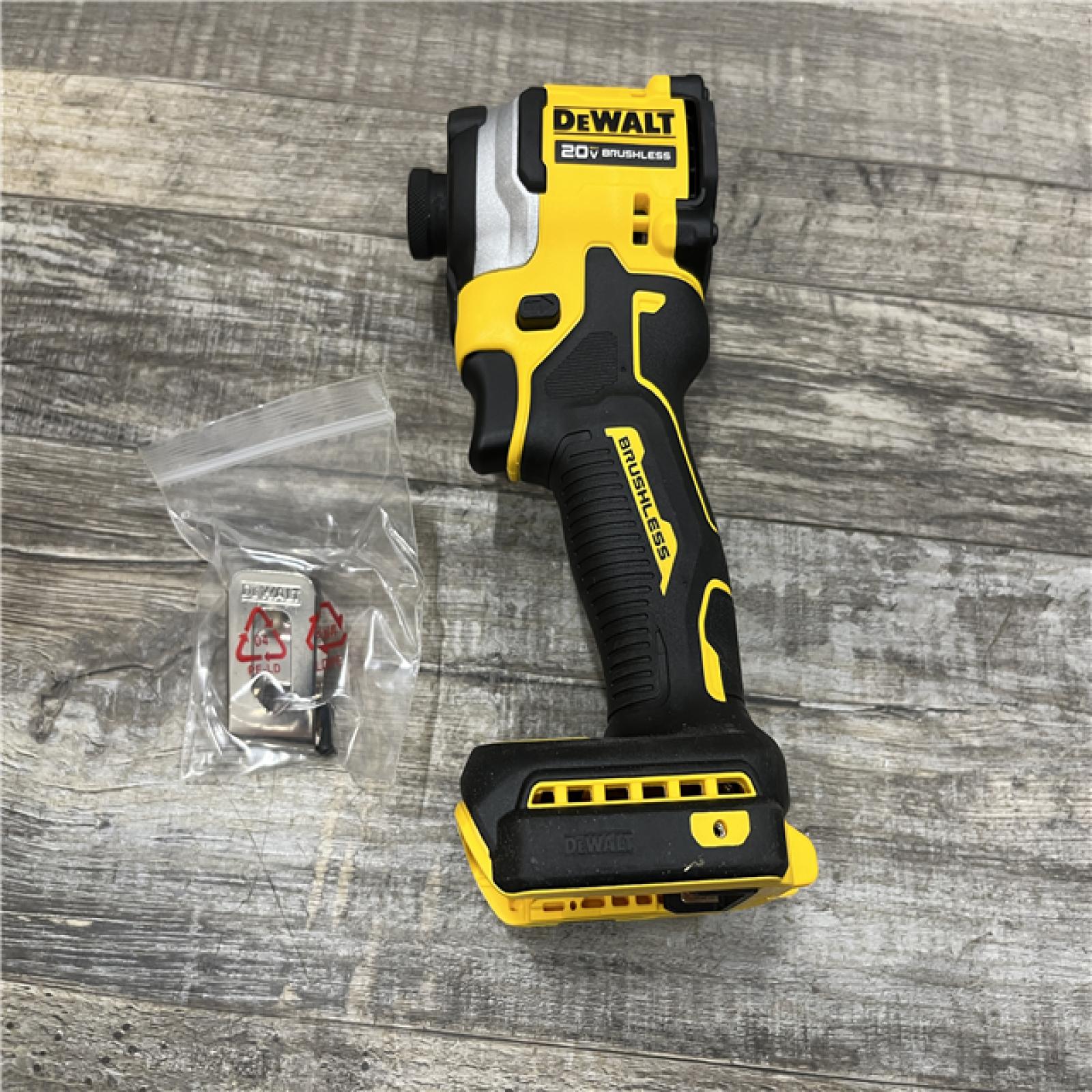 AS-IS DEWALT ATOMIC 20V MAX Cordless Brushless Compact 1/4 in. Impact Driver (Tool Only)