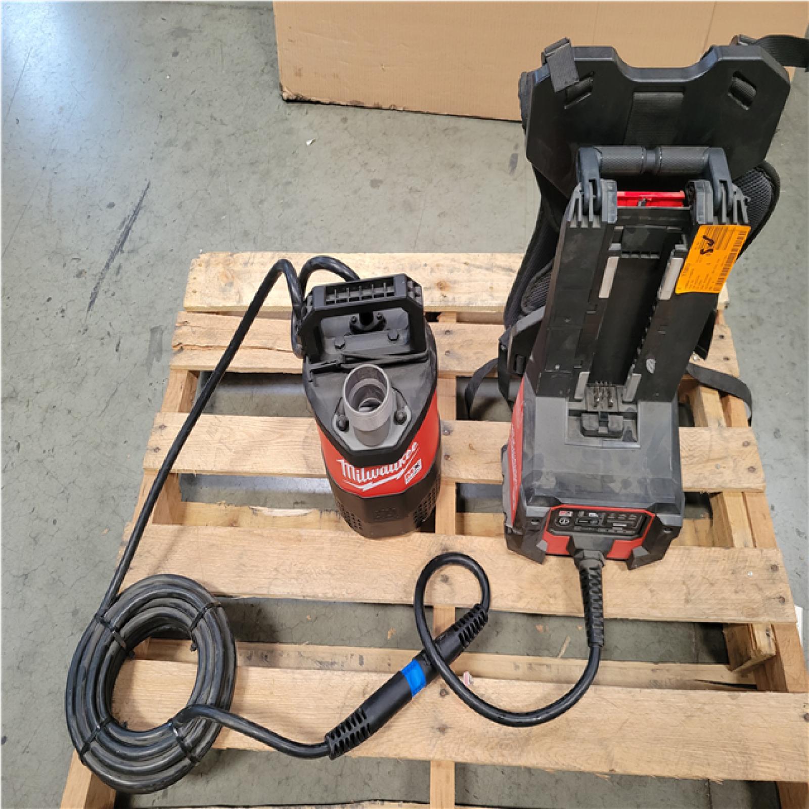 CALIFORNIA AS-IS MILWAUKEE MX FUEL 1HP 2 IN. SUBMERSIBLE PUMP
