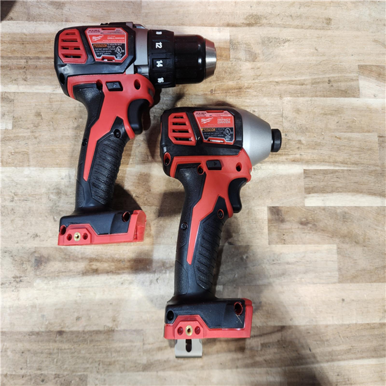 HOUSTON LOCATION - AS-IS Milwaukee 18V Lithium-Ion Cordless Drill Driver/Impact Driver Combo Kit