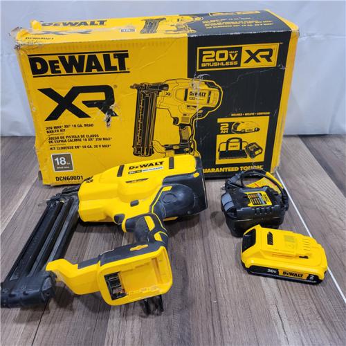 AS-IS   DEWALT 20V MAX XR 18 Gauge Brad Nailer Kit
