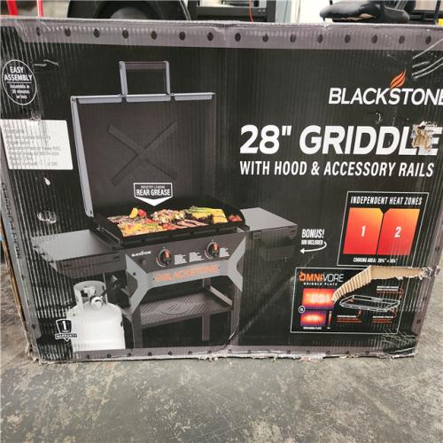 Phoenix NEW Blackstone 2-Burner Propane Outdoor Griddle with Hood in Black